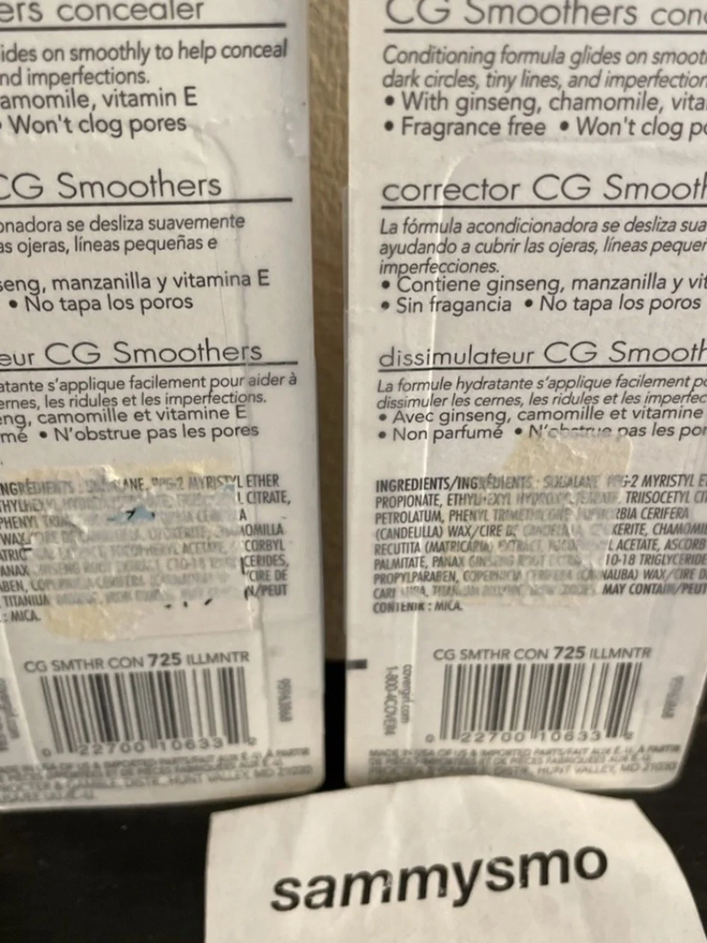 Covergirl CG Smoothers Concealer, 725 Illuminator 0.14 Oz x2 discontinued